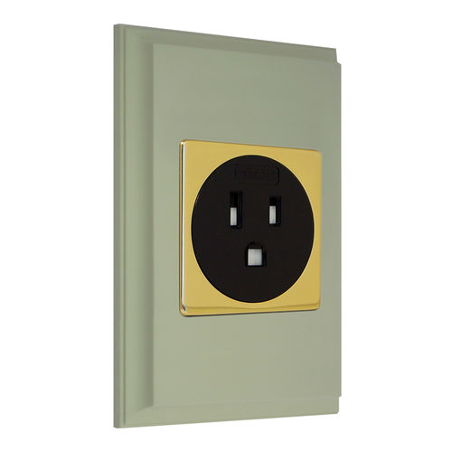 Presa di corrente - AMERICAN - FEDE Switch & Light - da parete / da incasso / in ottone