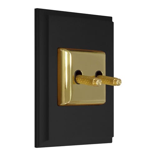 Interruttore a leva - FEDE Switch & Light - ad incasso / doppio / in ottone
