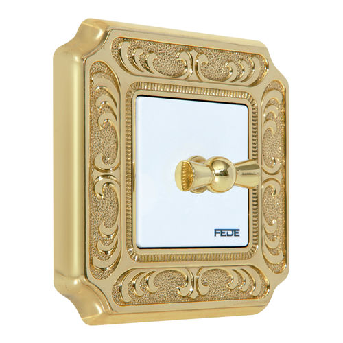 Interruttore rotativo - INTFD01351 TOSCANA - FEDE Switch & Light - ad incasso / in ottone / classico