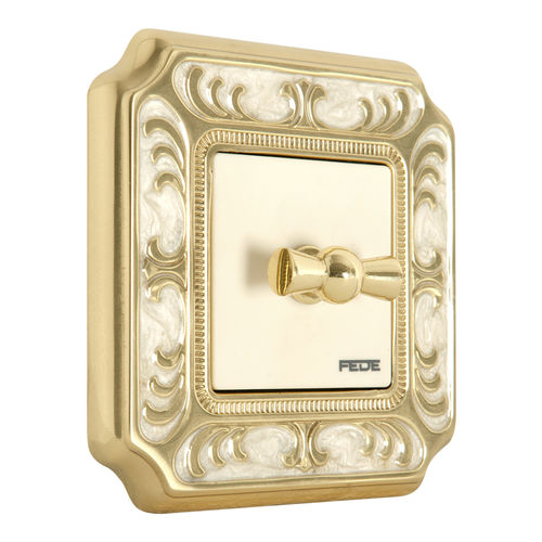 Interruttore rotativo - SIENA  - FEDE Switch & Light - ad incasso / in ottone / classico