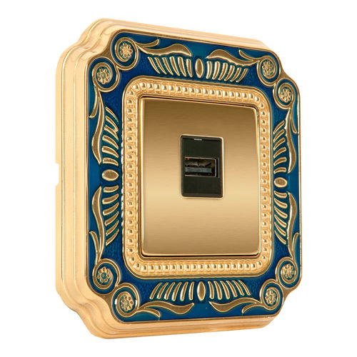 Presa USB - FIRENZE  - FEDE Switch & Light - da parete / da incasso / in metallo