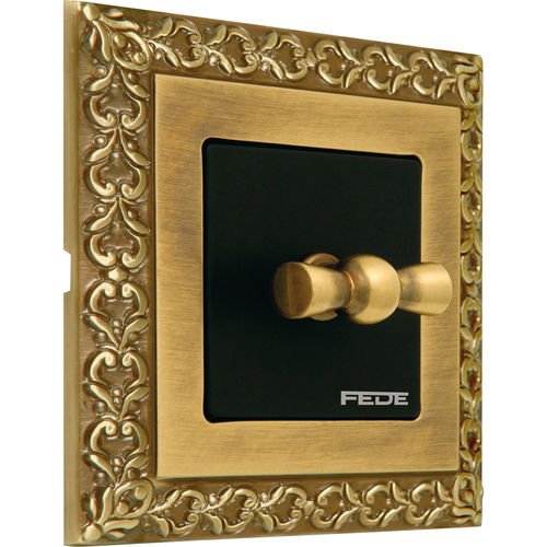 Interruttore rotativo - INTFD01221  - FEDE Switch & Light - ad incasso / in ottone / classico