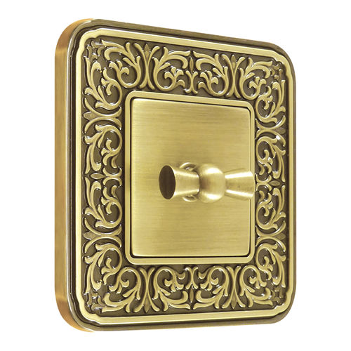 Interruttore rotativo - FEDE Switch & Light - ad incasso / in ottone / classico