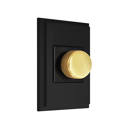 Interruttore a pulsante rotante - FEDE Switch & Light - ad incasso / in ottone / contemporaneo