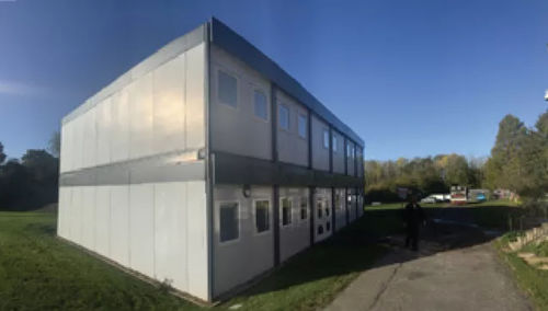 Costruzione di container per scuola - PCL340  - Algeco - in acciaio galvanizzato