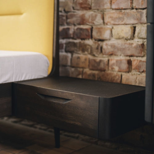 Comodino contemporaneo - AIRA - JAVORINA - in rovere / in noce / in legno massiccio