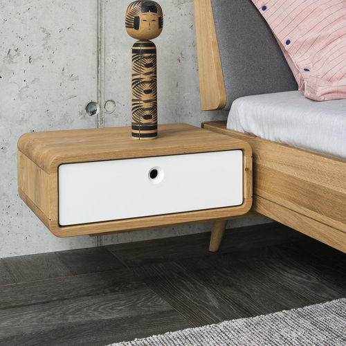 Comodino contemporaneo - TERRA - JAVORINA - in rovere / in noce / in legno massiccio