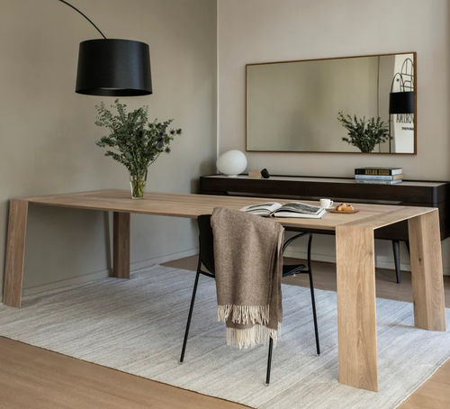 Tavolo da pranzo contemporaneo - PURE - JAVORINA - in rovere / in noce / in legno massiccio