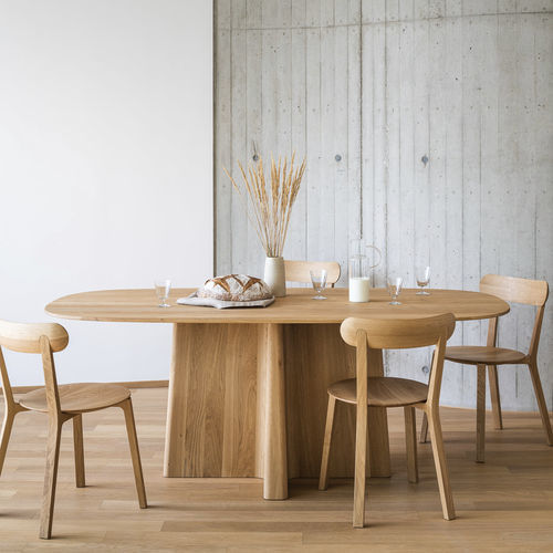 Tavolo da pranzo contemporaneo - XX - JAVORINA - in rovere / in noce / in legno massiccio