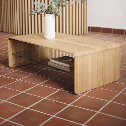 Tavolino basso contemporaneo - OLIA - JAVORINA - in rovere / in noce / in legno oliato