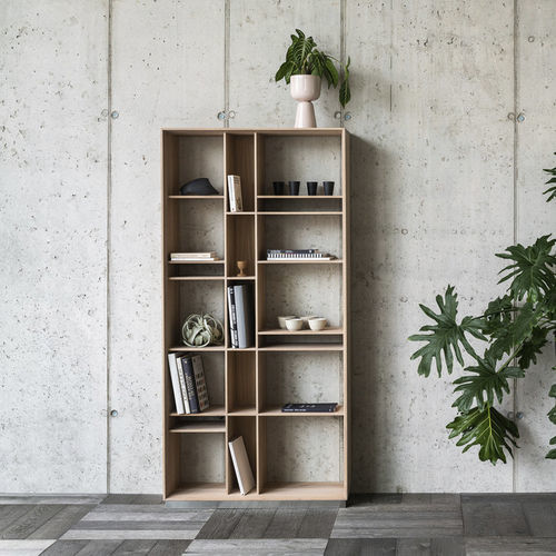 Libreria a muro - LINK+ - JAVORINA - contemporanea / in rovere / in noce