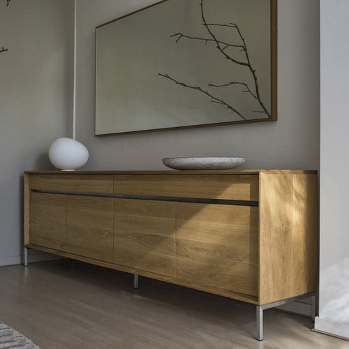 Credenza a muro - LINK - JAVORINA - contemporanea / in rovere / in noce