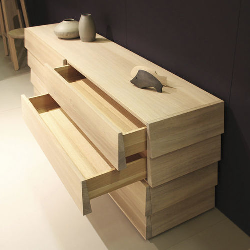 Cassettone contemporaneo - TATRAN - JAVORINA - in rovere / in noce / in legno massiccio