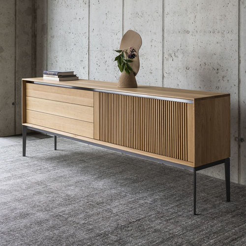 Credenza alta - LINK+ - JAVORINA - a muro / contemporanea / in rovere