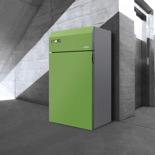 Termostufa a pellet - CH24 / CHP24 - FAIR srl - 20 kW...50 kW / contemporanea / in acciaio