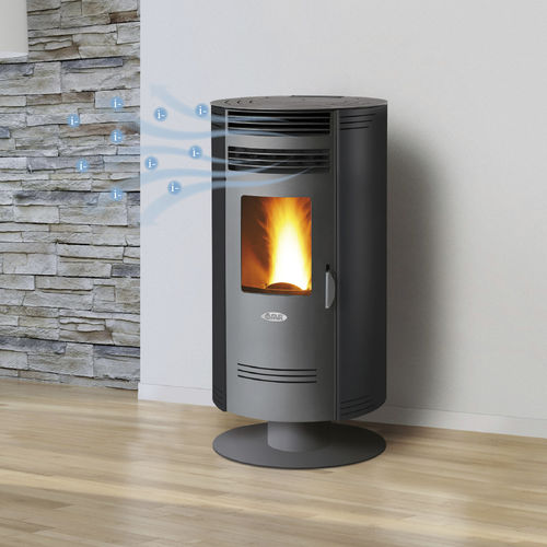 Stufa a pellet - BIO100QH - FAIR srl - 5 kW...10 kW / centrale / contemporanea