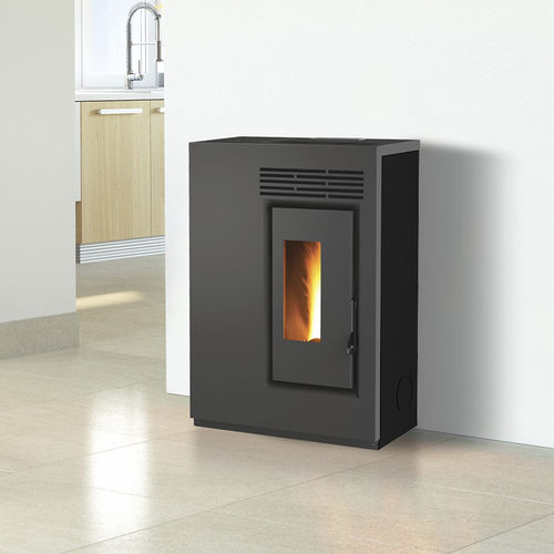 Stufa a pellet - ECO60 – A PAVIMENTO - FAIR srl - 0 - 5 kW / da appoggio / contemporanea