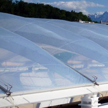 Sistema di copertura in vetro - Tensaform - in ETFE / in alluminio / leggero