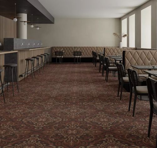 Moquette tufted - SAVONNERIE   - EGE CARPETS - in poliammide / damasco / grigia