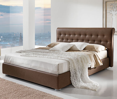 Letto matrimoniale - CHIC  - GIESSEGI - contemporaneo / imbottito / con testiera