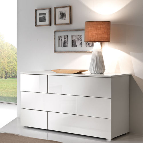 Cassettone contemporaneo - BOSTON  - GIESSEGI - in legno laccato / non specificato / bianco