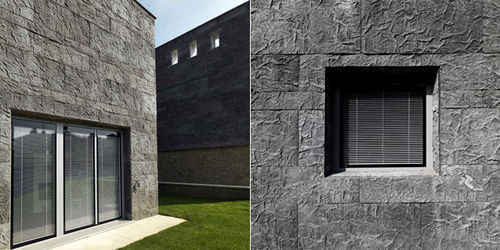 Rivestimento di facciata in pannelli - RELIEFS WITH MATRIX - Styl-Comp - in calcestruzzo / testurizzato