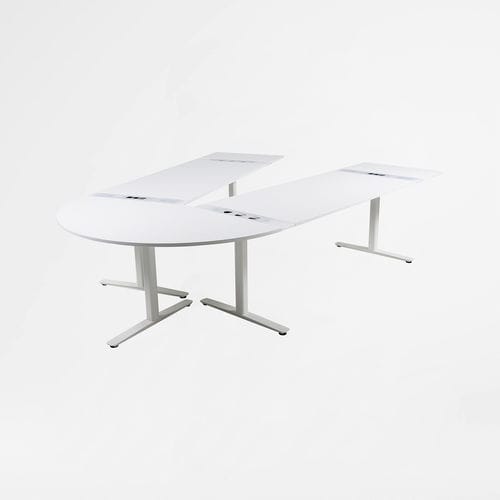 Tavolo da riunione contemporaneo - MULTICOM - KINNARPS - in laminato / rettangolare / curvo