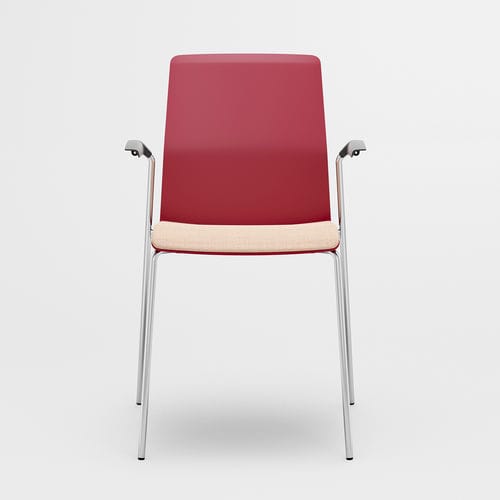 Sedia visitatore contemporanea - LEIA - KINNARPS - da interno / in tessuto / in plastica