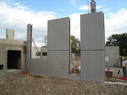 Muro a doppia lastra in cemento armato - DUOMUR  - SEAC - con isolamento integrato