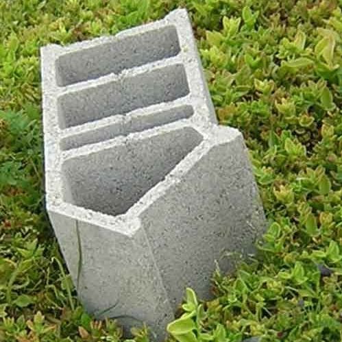 Blocco di calcestruzzo forato - SEAC - per muro / tagliafuoco / monomuro