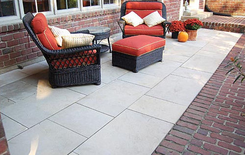 Pavé in pietra naturale - Indiana Limestone Company - antiscivolo / in materiale riciclato