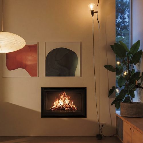Inserto per camini a legna - HEATCUBE - Rüegg Cheminée Schweiz AG - in metallo / contemporaneo