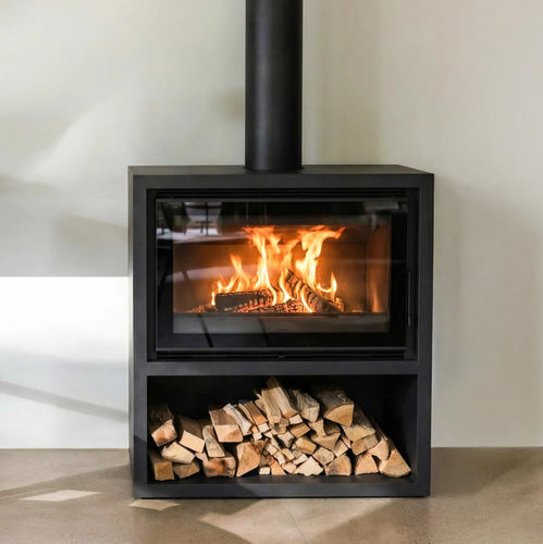 Stufa a legna - AERA URBAN - Rüegg Cheminée Schweiz AG - 8 kW / multicombustibile / da appoggio