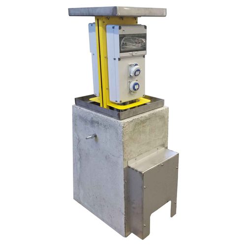 Dissuasore di distribuzione elettrica - VM05 - New VMR S.r.l. - a scomparsa / in calcestruzzo / in acciaio inossidabile