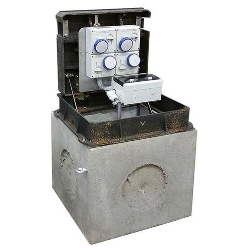 Dissuasore di distribuzione elettrica - VM03 - New VMR S.r.l. - a scomparsa / in calcestruzzo / in ghisa