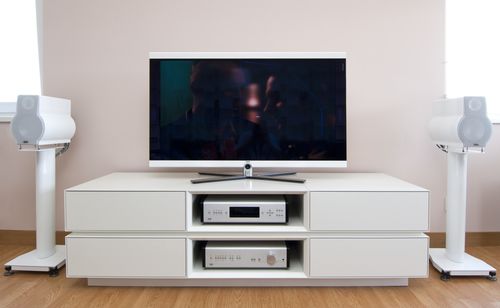 Mobile porta TV contemporaneo - LUGI - hi-fi / in legno