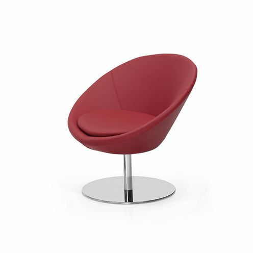 Sedia visitatore contemporanea - CIRCLE - DILEOFFICE - da interno / in tessuto / in metallo