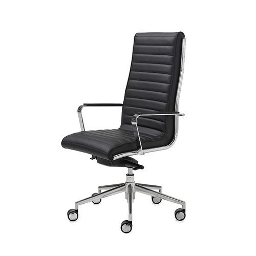 Sedia da ufficio contemporanea - TRINITY - DILEOFFICE - da interno / in tessuto / in pelle