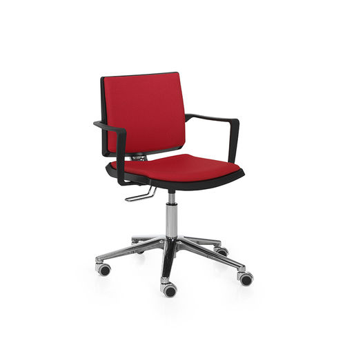 Sedia da ufficio contemporanea - ATENEA - DILEOFFICE - da interno / in tessuto / in plastica