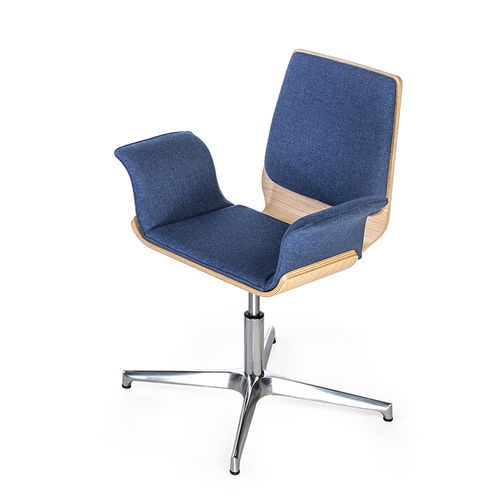 Sedia visitatore contemporanea - SPERA - DILEOFFICE - da interno / in tessuto / in legno