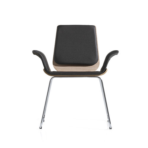 Sedia visitatore contemporanea - SPERA - DILEOFFICE - da interno / in legno / in metallo