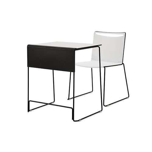 Tavolo contemporaneo - SPLASH - DILEOFFICE - in metallo / in plastica / con supporto in plastica