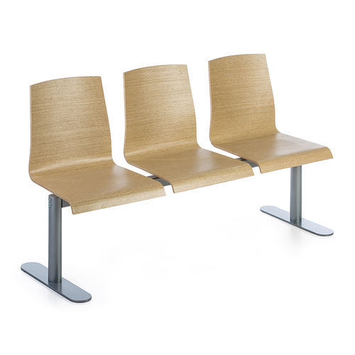 Seduta su barra in legno - TOP+ - DILEOFFICE - 3 posti / da interno / contemporanea