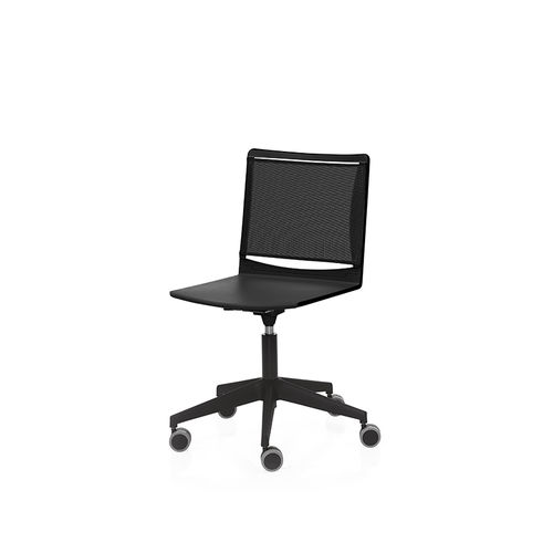 Sedia visitatore contemporanea - SPLASH - DILEOFFICE - da interno / in tessuto / in metallo