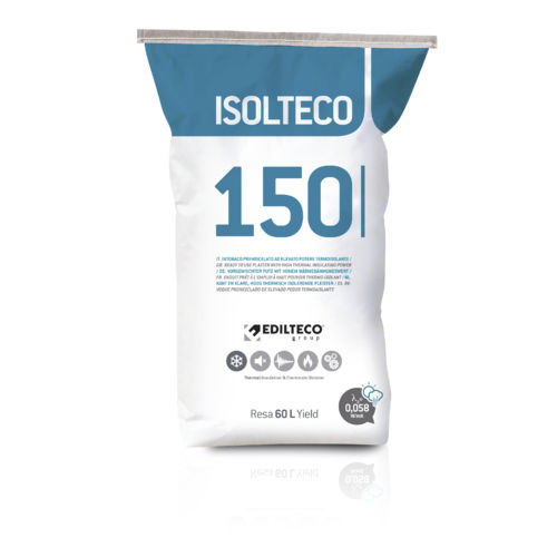 Intonaco di impermeabilizzazione - ISOLTECO 150 - EDILTECO Group - isolante / per edilizia / per muri