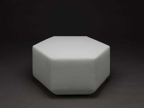 Pouf contemporaneo - SEST - mminterier - in tessuto / in pelle