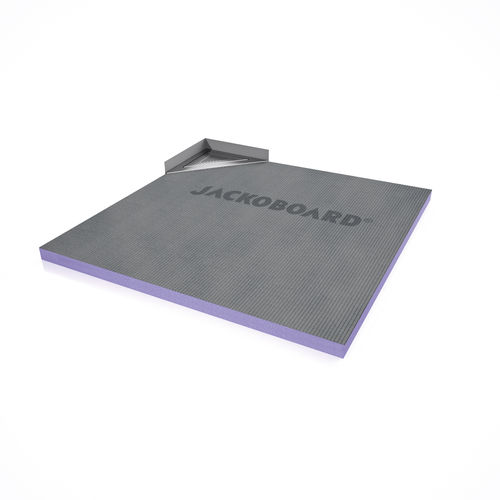 Piatto doccia quadrato - JACKOBOARD® AQUA DELTA - Jackon Insulation - piastrellabile / in acciaio inossidabile spazzolato / in polistirene estruso