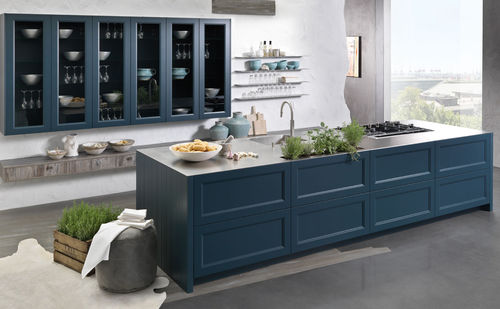 Cucina classica - CASA - rational einbaukuechen - in legno laccato / in metallo / con isola