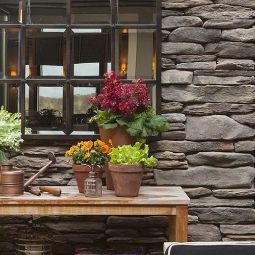 Paramento di pietre - BLUFFSTONE - Eldorado Stone - indoor / per esterni / da incollare