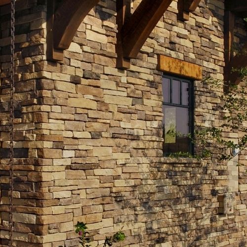Paramento in pietra - MOUNTAIN LEDGE - Eldorado Stone - indoor / per esterni / da incollare